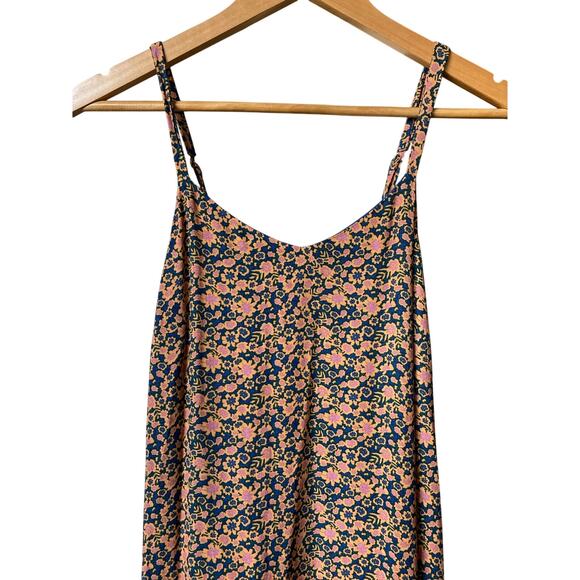 A Loves A Floral Print Maxi Dress XS Colorful Loose Flowy Boho Hippie Retro - Picture 5 of 10